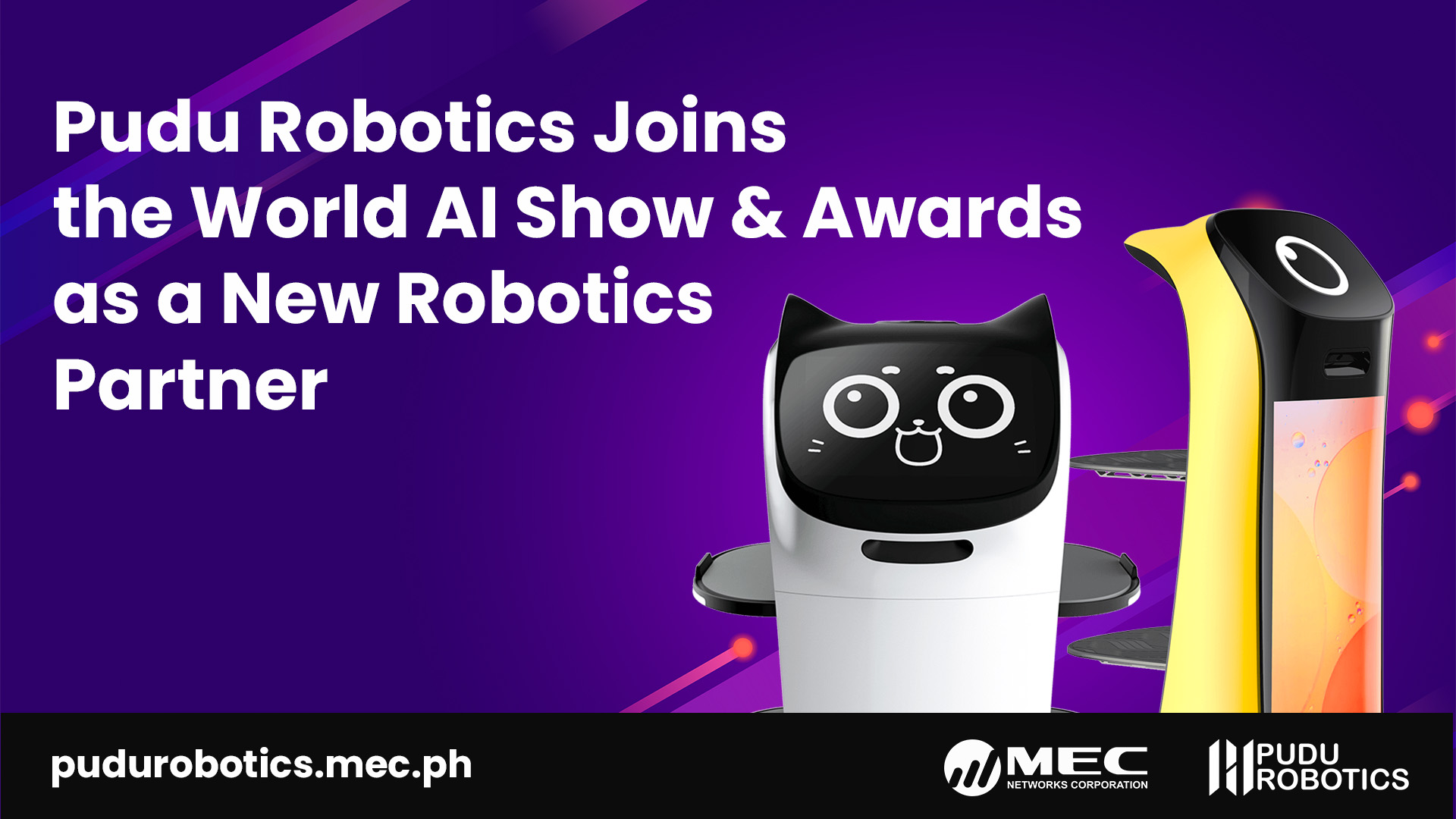Pudu Robotics Joins the World AI Show & Awards as a New Robotics Partner